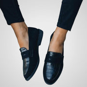 Damen-Lederslipper Ravi – luxuriöse Mokassins – Ansicht 3
