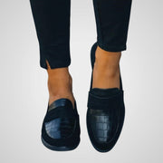 Damen-Lederslipper Ravi – luxuriöse Mokassins – Ansicht 2
