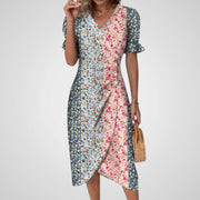Heather – Elegantes Damenkleid mit Puffärmeln – Ansicht 3