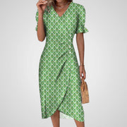 Heather – Elegantes Damenkleid mit Puffärmeln – Ansicht 10