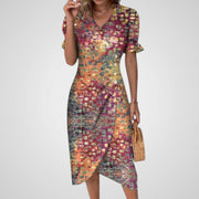 Heather – Elegantes Damenkleid mit Puffärmeln – Ansicht 9