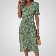 Heather – Elegantes Damenkleid mit Puffärmeln – Ansicht 5