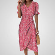 Heather – Elegantes Damenkleid mit Puffärmeln – Ansicht 4