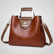 Anna – Elegante zweifarbige Ledertasche für Damen – Ansicht 7