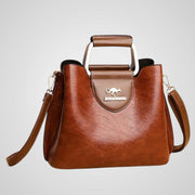 Anna – Elegante zweifarbige Ledertasche für Damen – Ansicht 6