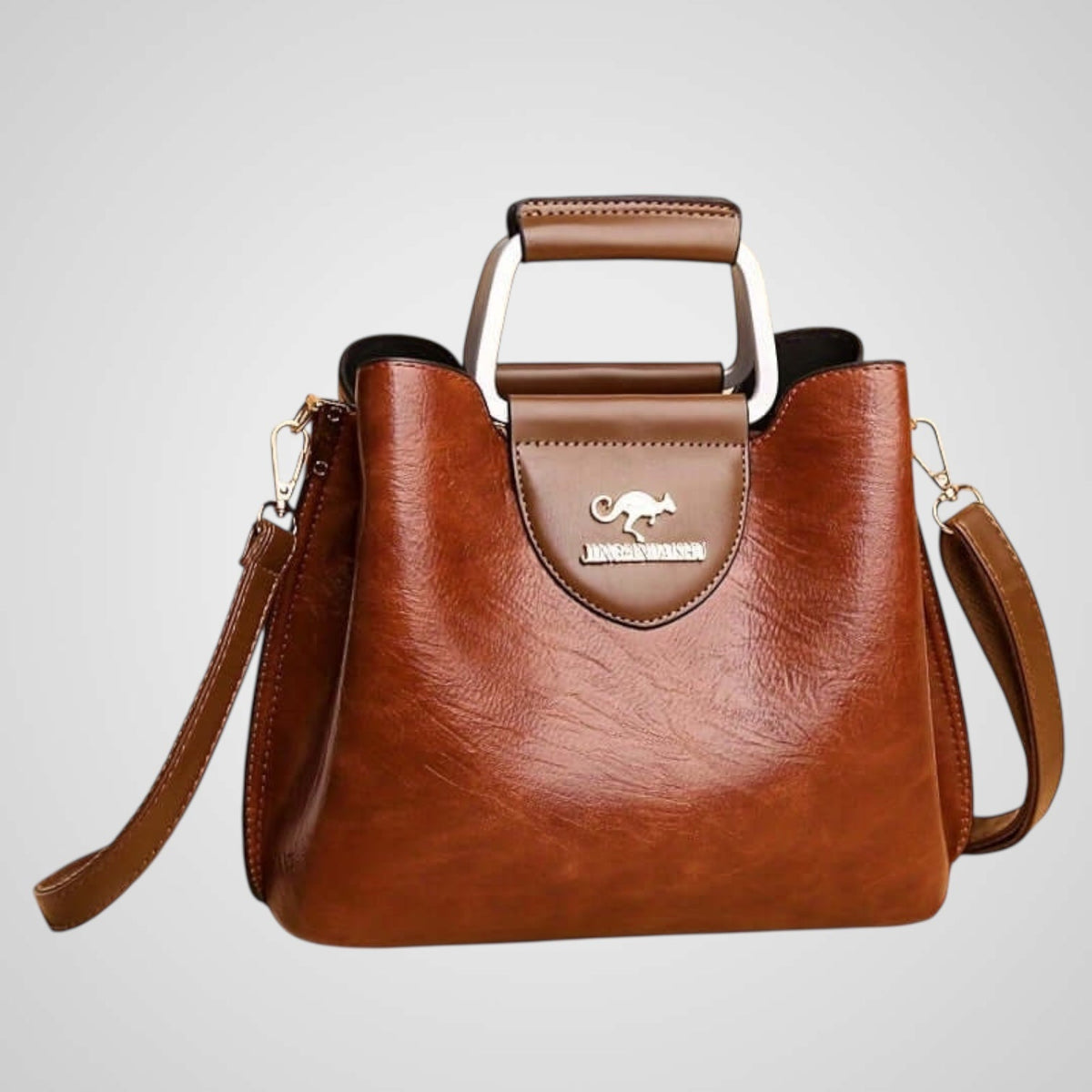 Anna – Elegante zweifarbige Ledertasche für Damen – Ansicht 6