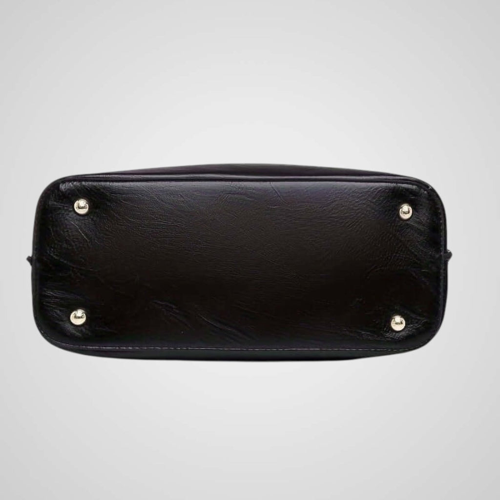 Anna | Elegante zweifarbige Ledertasche