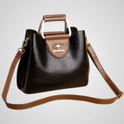 Anna – Elegante zweifarbige Ledertasche für Damen