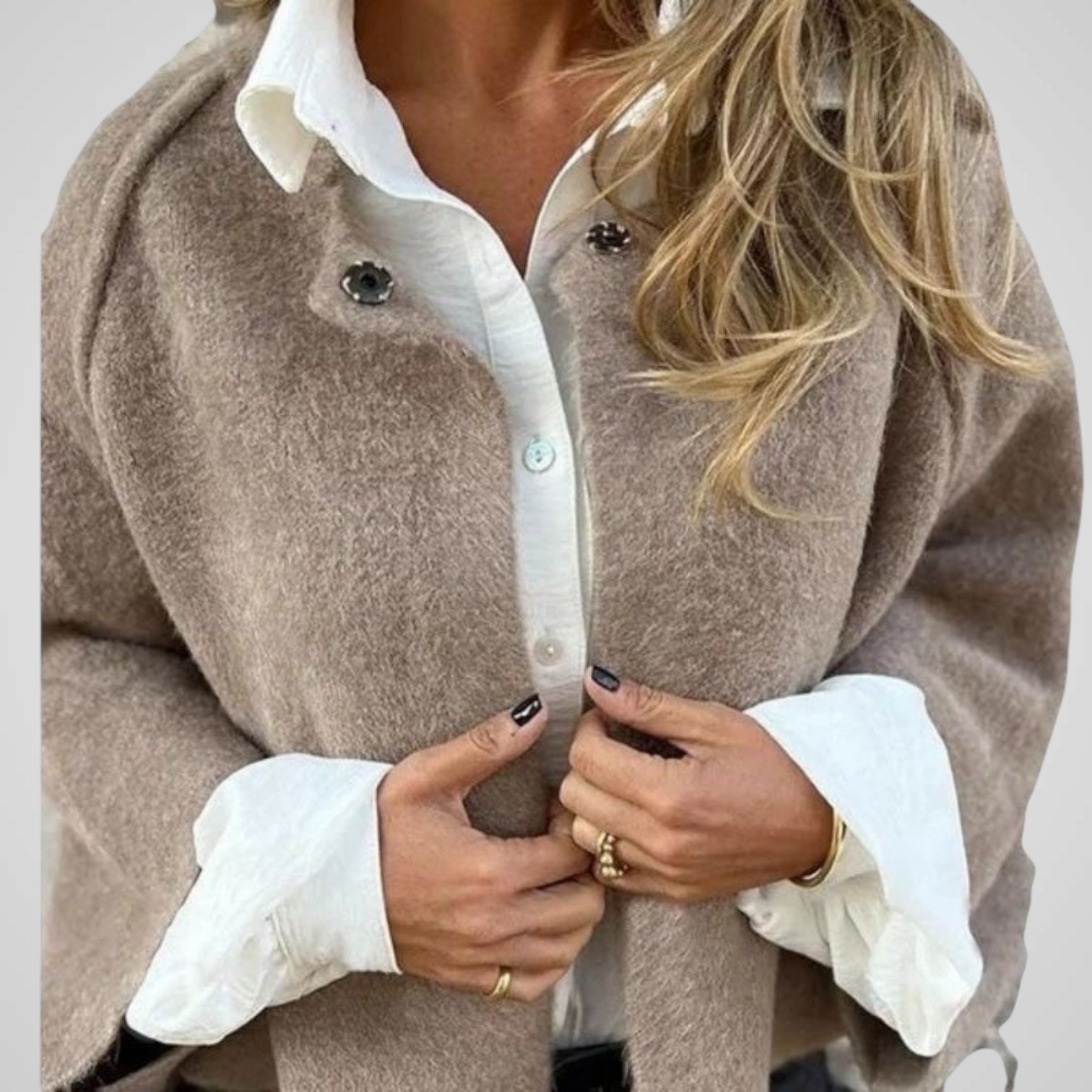 Tessa – Eleganter kurzer Damenmantel – Ansicht 5