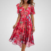 Isabella – Elegantes Damenkleid mit Flügelärmeln – Ansicht 3