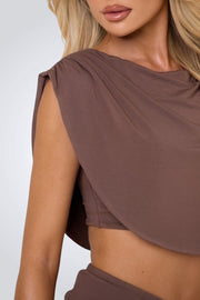 Maxi-Damenset Kaia mit Metallic-Details und Seitenschlitz – Ansicht 5