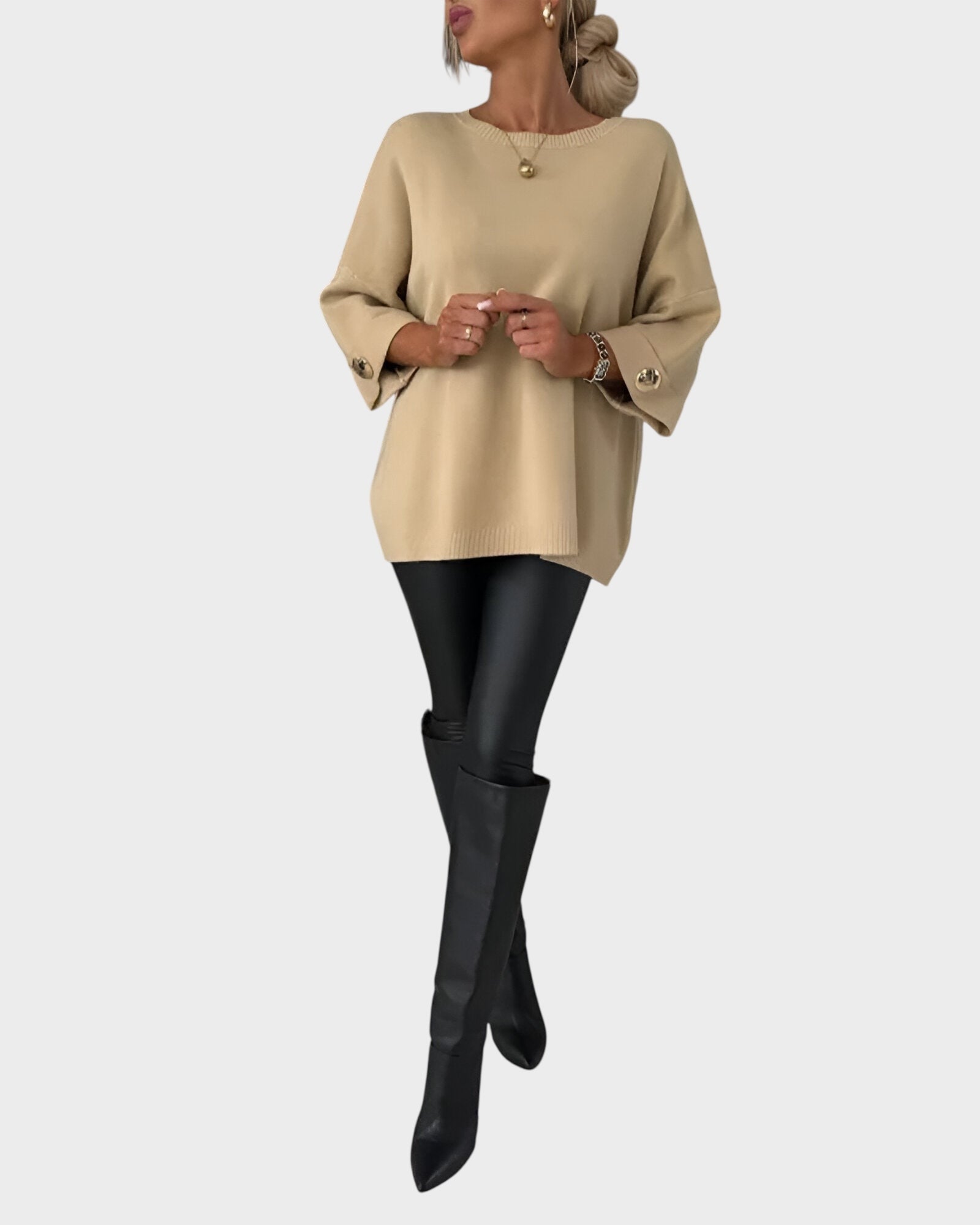 Janelle – Lässiger Damenpullover in lockerer Passform – Ansicht 5