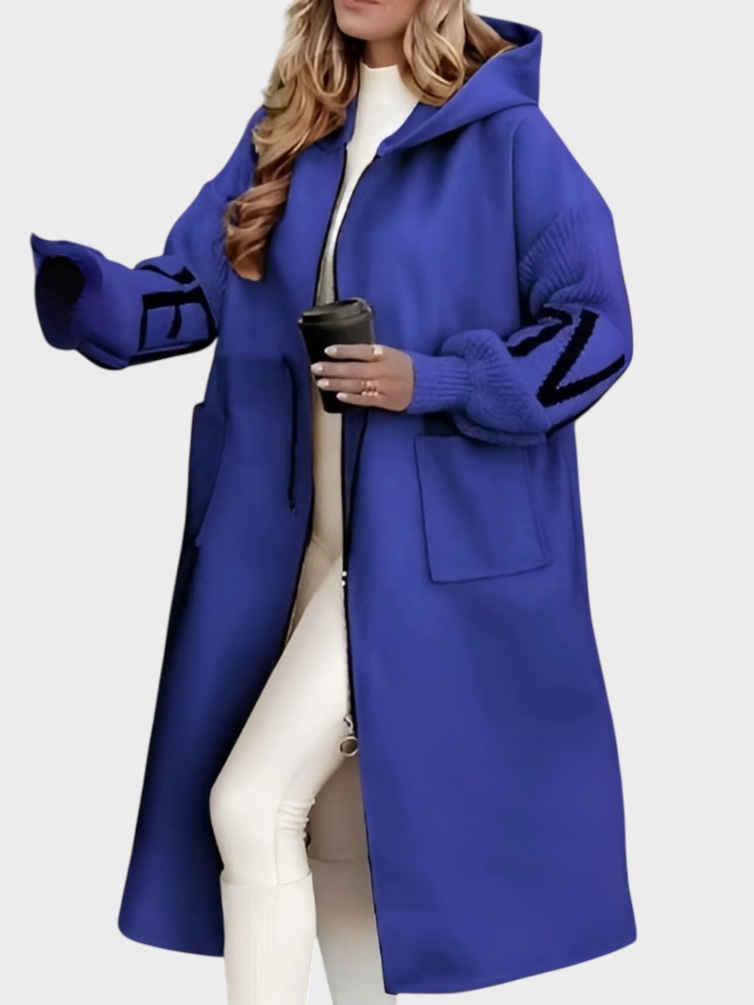 Rosana – Elegante Strickjacke für Damen mit Kapuze – Ansicht 12