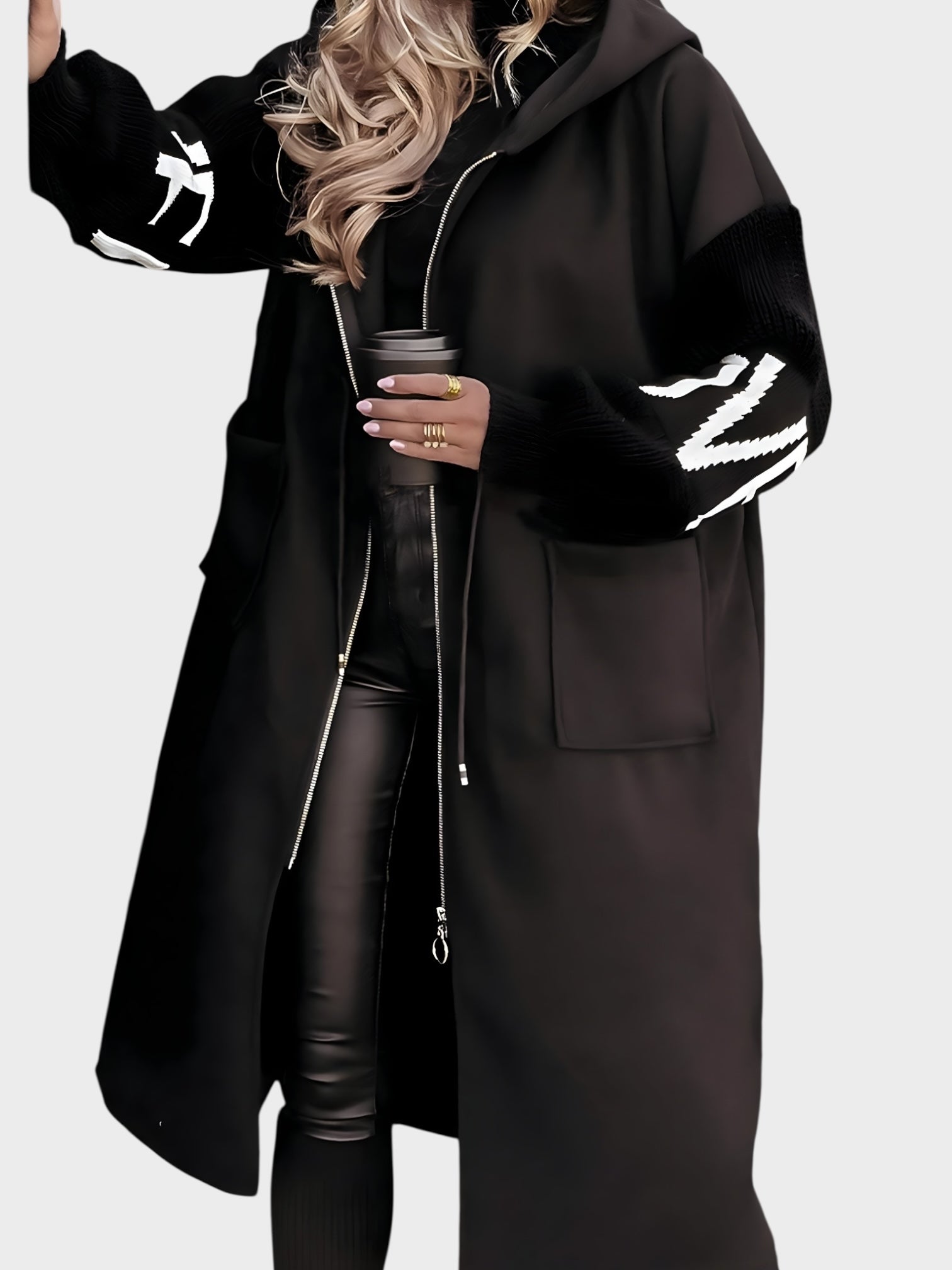 Rosana – Elegante Strickjacke für Damen mit Kapuze – Ansicht 4