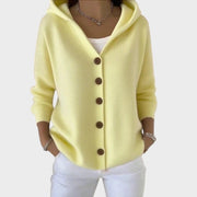 Amelia – Warme Strickjacke für Damen mit Kapuze – Ansicht 4