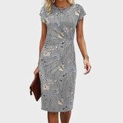 Madi – Figurschmeichelndes Wickelkleid für Damen mit Bindeband – Ansicht 3