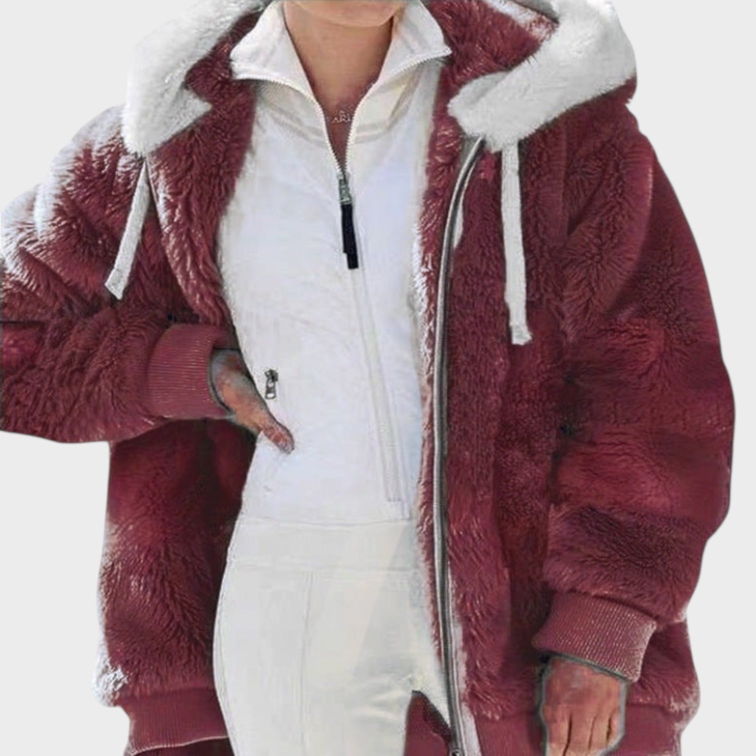 Andrea – Winterjacke für Damen mit Kapuze und Reißverschluss – Ansicht 12