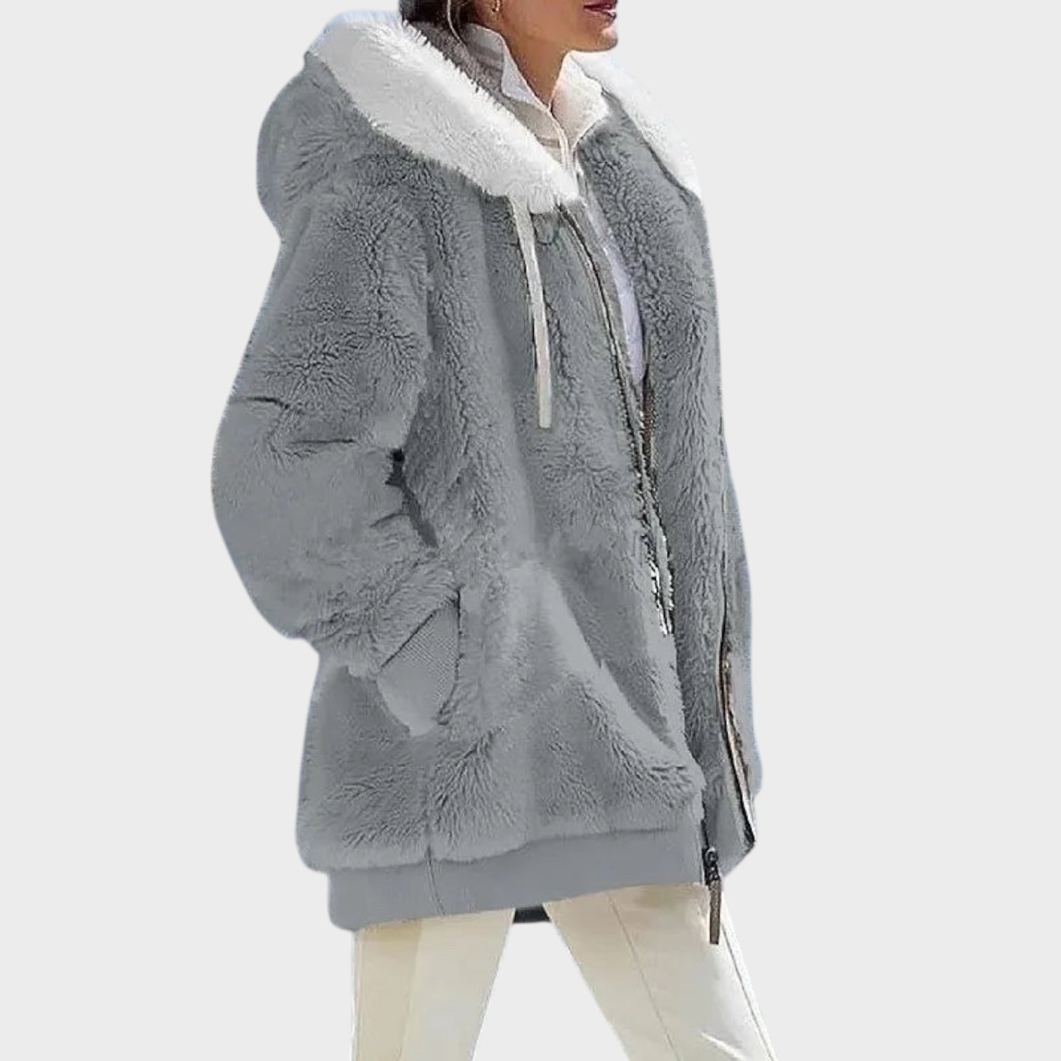 Andrea – Winterjacke für Damen mit Kapuze und Reißverschluss – Ansicht 10
