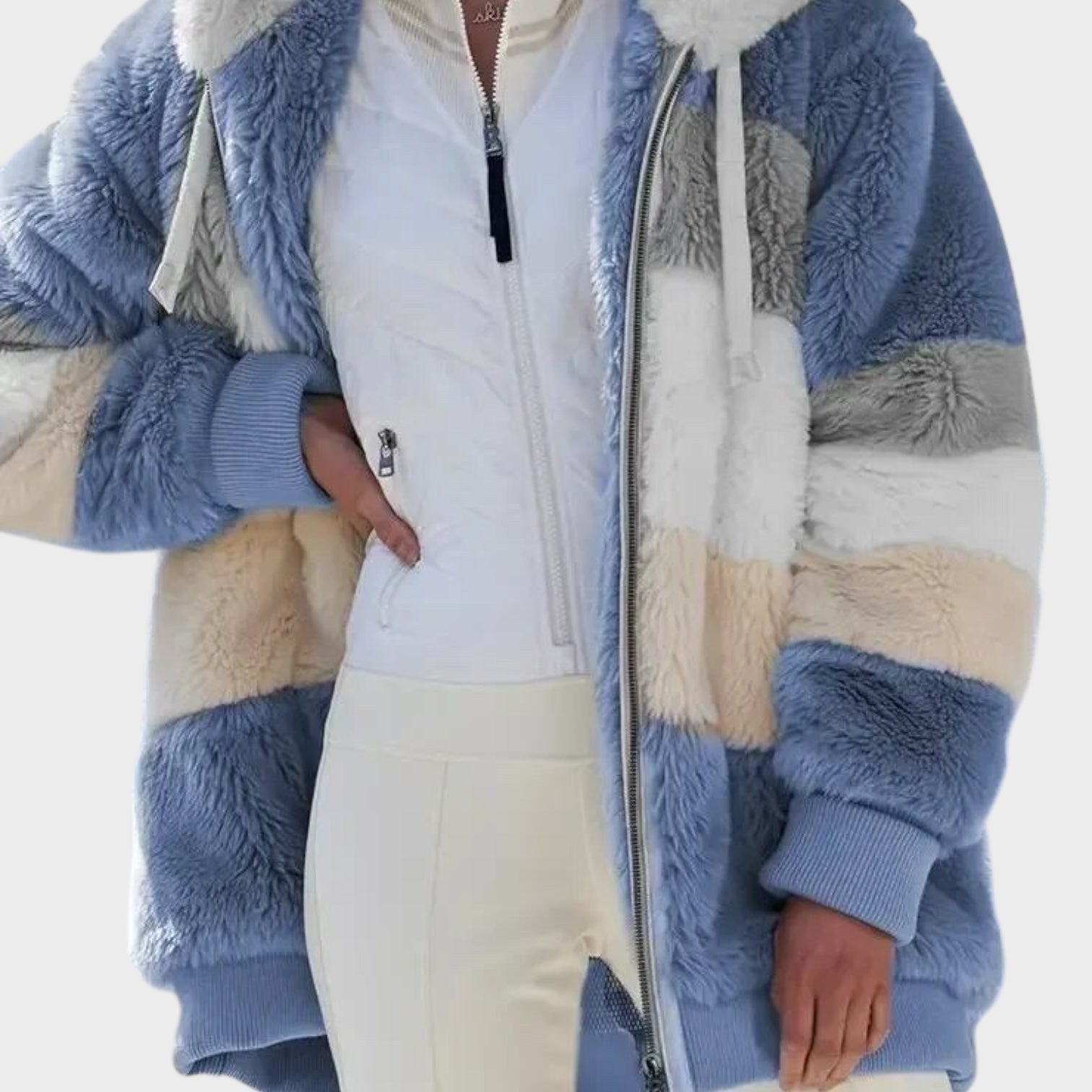 Andrea – Winterjacke für Damen mit Kapuze und Reißverschluss – Ansicht 6