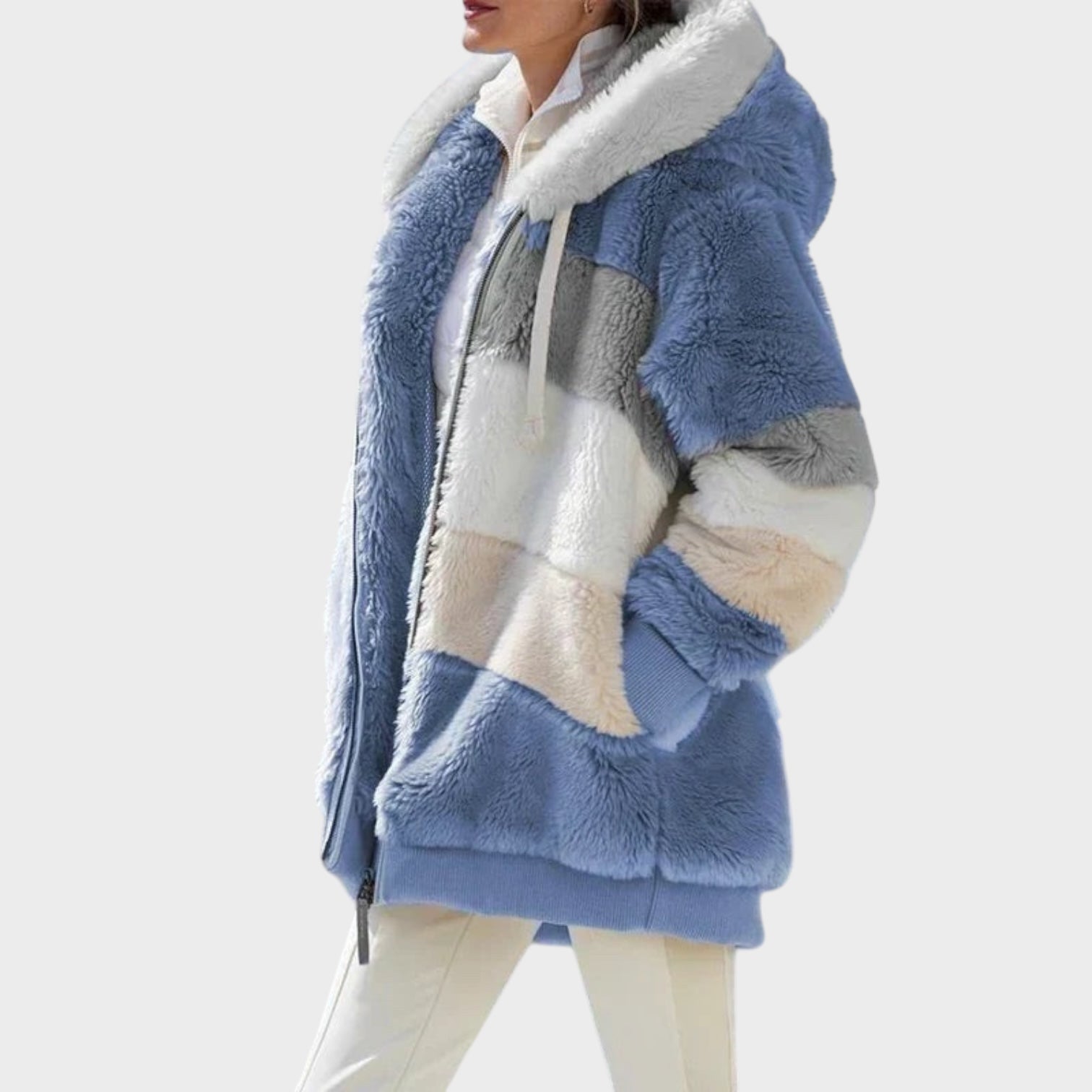 Andrea – Winterjacke für Damen mit Kapuze und Reißverschluss
