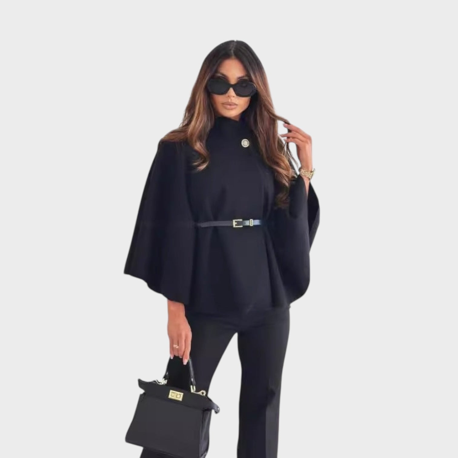 Selviora – Elegante Damenjacke mit Schmetterlingsärmeln – Ansicht 2