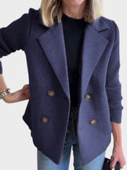 Amora – Elegante Damenjacke mit Strickärmeln – Ansicht 8