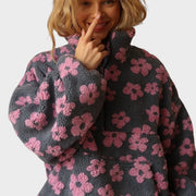 Daisy – Fleece-Sweatshirt für Damen mit Blumenmuster – Ansicht 7