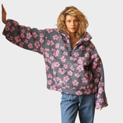 Daisy – Fleece-Sweatshirt für Damen mit Blumenmuster – Ansicht 6