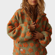 Daisy – Fleece-Sweatshirt für Damen mit Blumenmuster – Ansicht 3