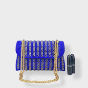 Stellina – Elegante Schultertasche für Damen mit Kette und farbigen Steinen – Ansicht 8