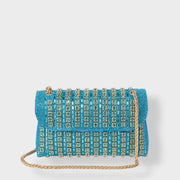 Stellina – Elegante Schultertasche für Damen mit Kette und farbigen Steinen – Ansicht 7
