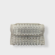 Stellina – Elegante Schultertasche für Damen mit Kette und farbigen Steinen – Ansicht 6