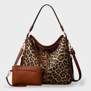 Evengelia – Tote-Tasche für Damen mit Leopardenmuster und Handgelenktasche – Ansicht 8