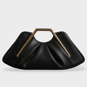 Martha – Clutch-Tasche mit goldenem sechseckigem Griff – Ansicht 7