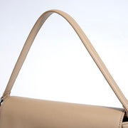 Ismene – Minimalistische Lederschultertasche für Damen mit Faltdeckel – Ansicht 11