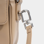 Ismene – Minimalistische Lederschultertasche für Damen mit Faltdeckel – Ansicht 13