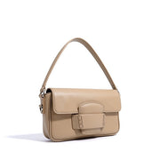 Ismene – Minimalistische Lederschultertasche für Damen mit Faltdeckel – Ansicht 14