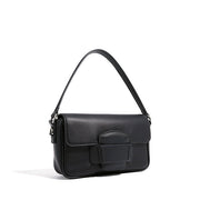 Ismene – Minimalistische Lederschultertasche für Damen mit Faltdeckel – Ansicht 5