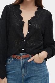 Weiße Boho-Spitzenbluse Hanalei für Damen – Ansicht 4