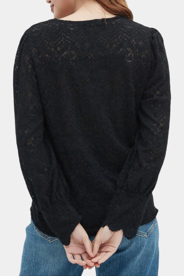 Weiße Boho-Spitzenbluse Hanalei für Damen – Ansicht 5