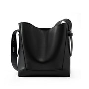 Dorothea – Übergroße Bucket-Schultertasche für Damen aus Leder – Ansicht 35