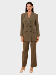 Kiara – Oversized Damen-Anzugset in Khaki