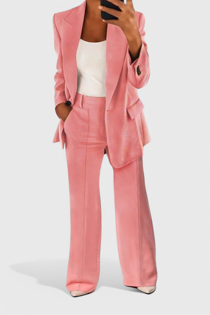 Kaia – Zweiteiliges Damen-Büroset mit Blazer und Hose – Ansicht 7