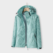 Moderne wasserdichte Damenjacke mit Kapuze – Ansicht 6