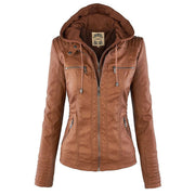 Elegante Damen-Lederjacke