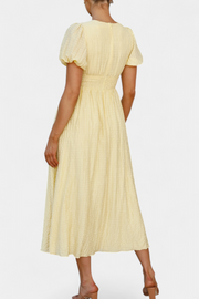 Mélia – Maxikleid für Damen mit V-Ausschnitt und Puffärmeln – Ansicht 5