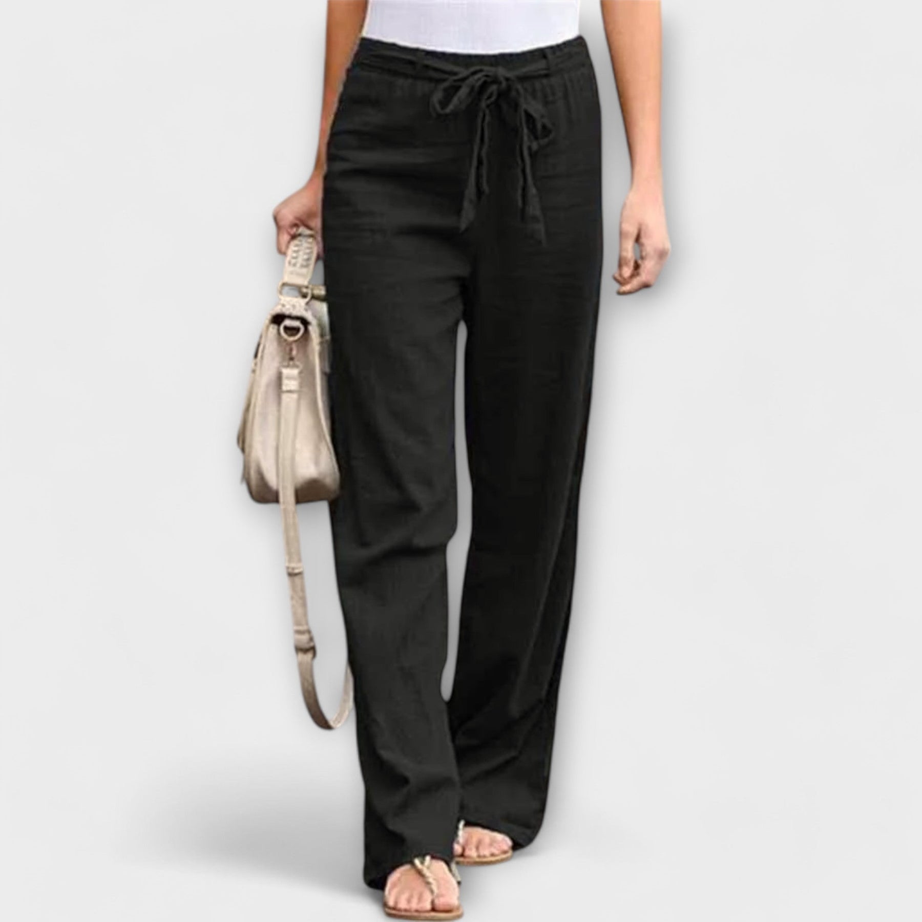 Leichte Leinenhose Loreen für Damen – Ansicht 4