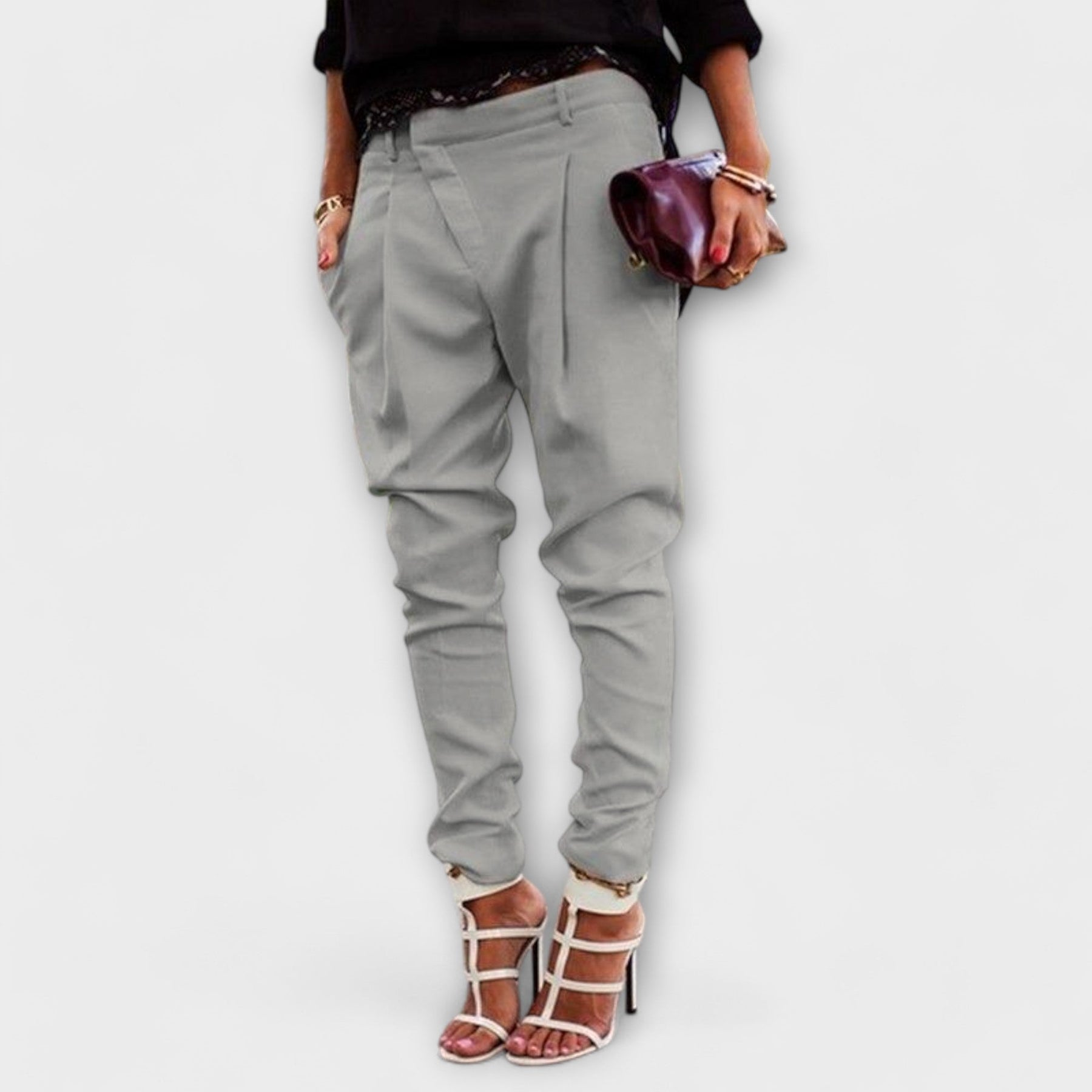 Mira – Hochtaillierte Hose für Damen – Ansicht 2