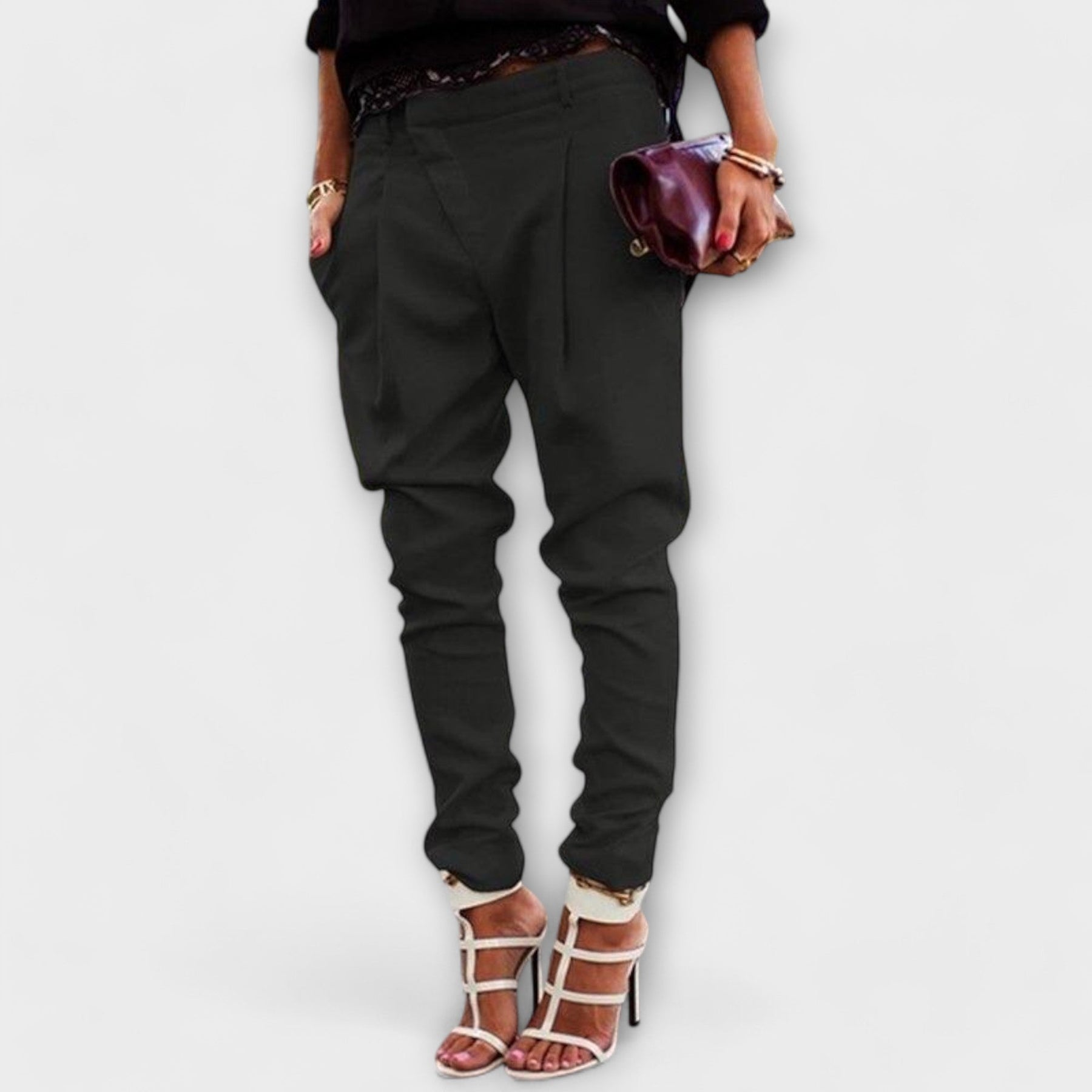 Mira – Hochtaillierte Hose für Damen – Ansicht 4