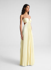 Maxikleid Sienna für Damen mit Falten in A-Linie – Ansicht 2
